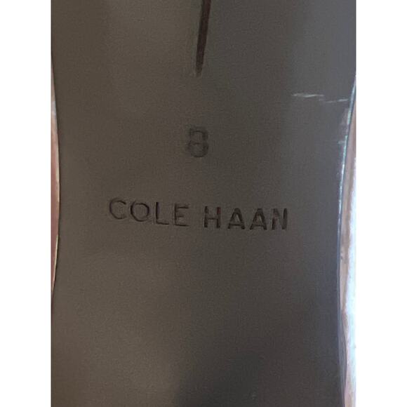 Cole Haan Kaelyn Pump Metallic Silver Block Heel Size 8 - Picture 9 of 10